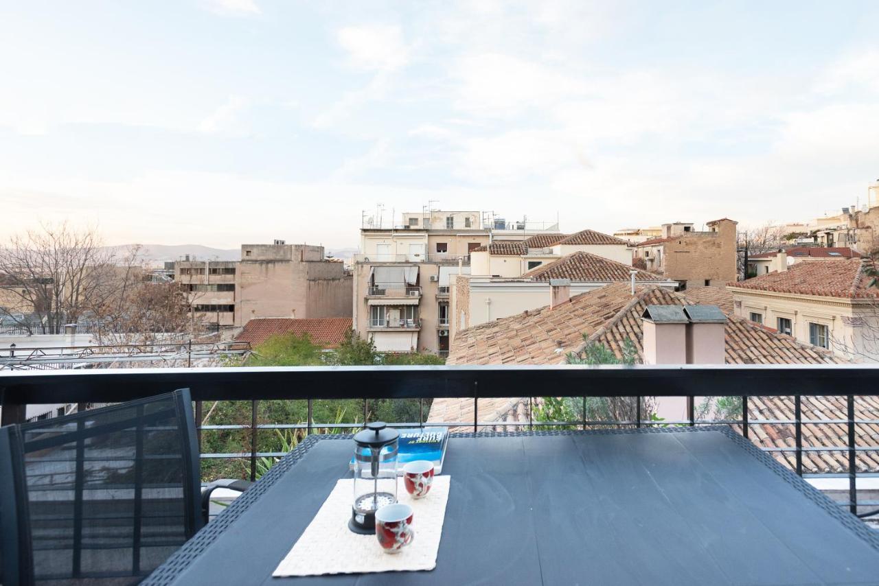 So Athens - Charming 1Bd Flat, Large Terrace, Acropolis View Apartment Luaran gambar